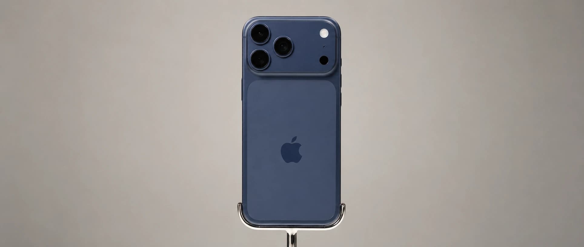 iPhone 17 Pro Max in Deep Blue at the Apple TRX launch event