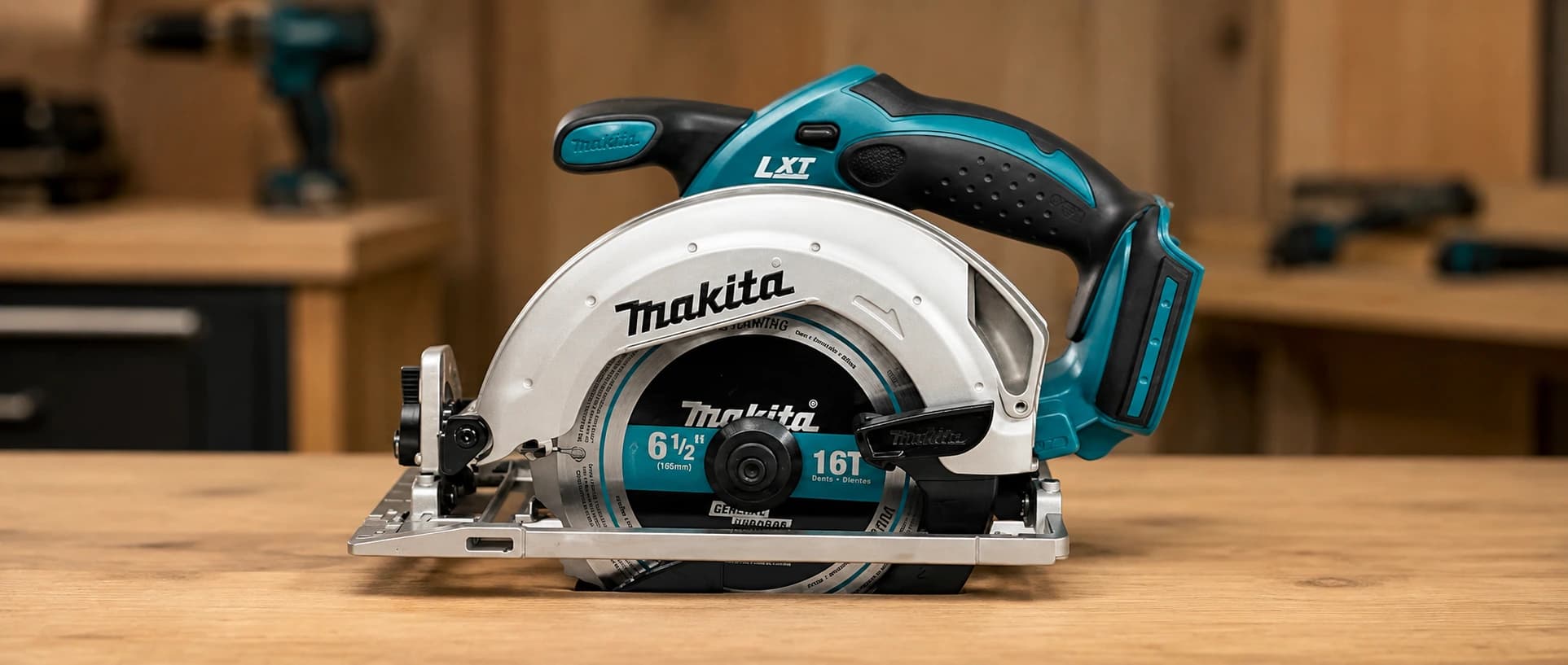 Makita XSS02 6-1/2 inch cordless circular saw, one of the five tools in the kit
